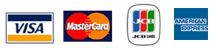 VISA、MasterCard、JCB、DC